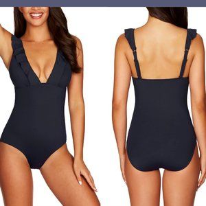SEA LEVEL Frill Ruffle One Piece Swimsuit